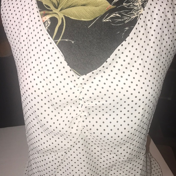 Sag Harbor sleeveless chiffon top with polka dots - Picture 2 of 10